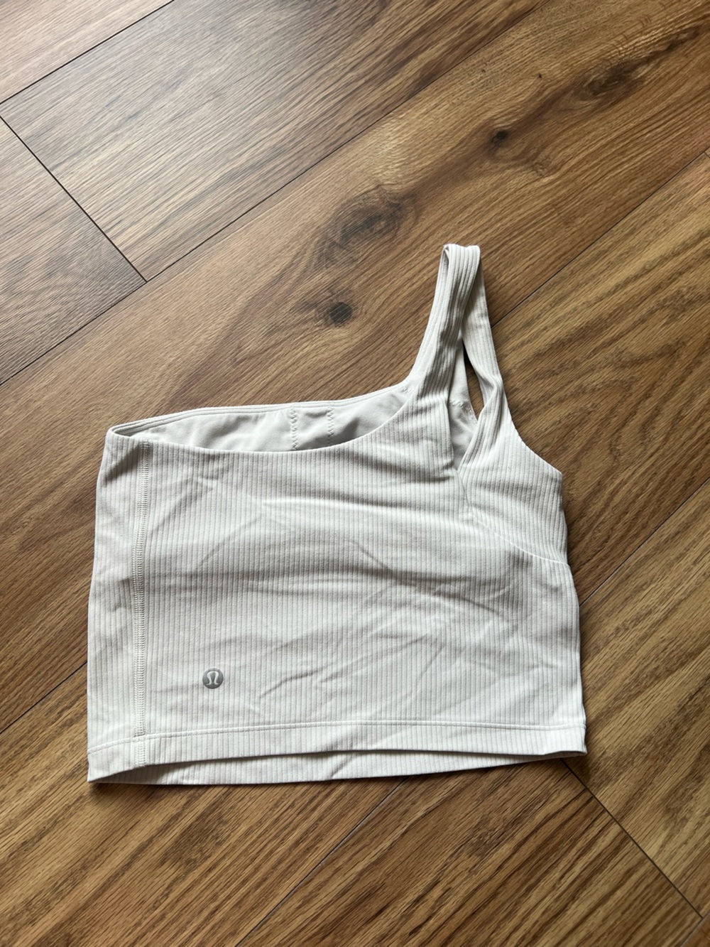 Lululemon Ebb to Street One Shoulder Tank Top White 4